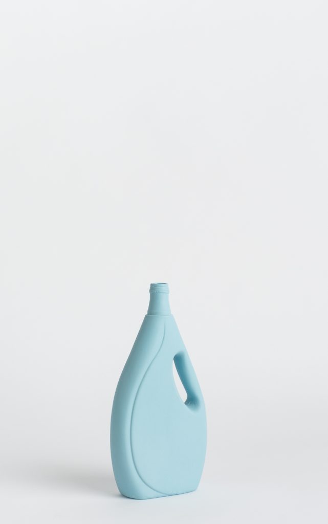 bottle vase #7 light blue