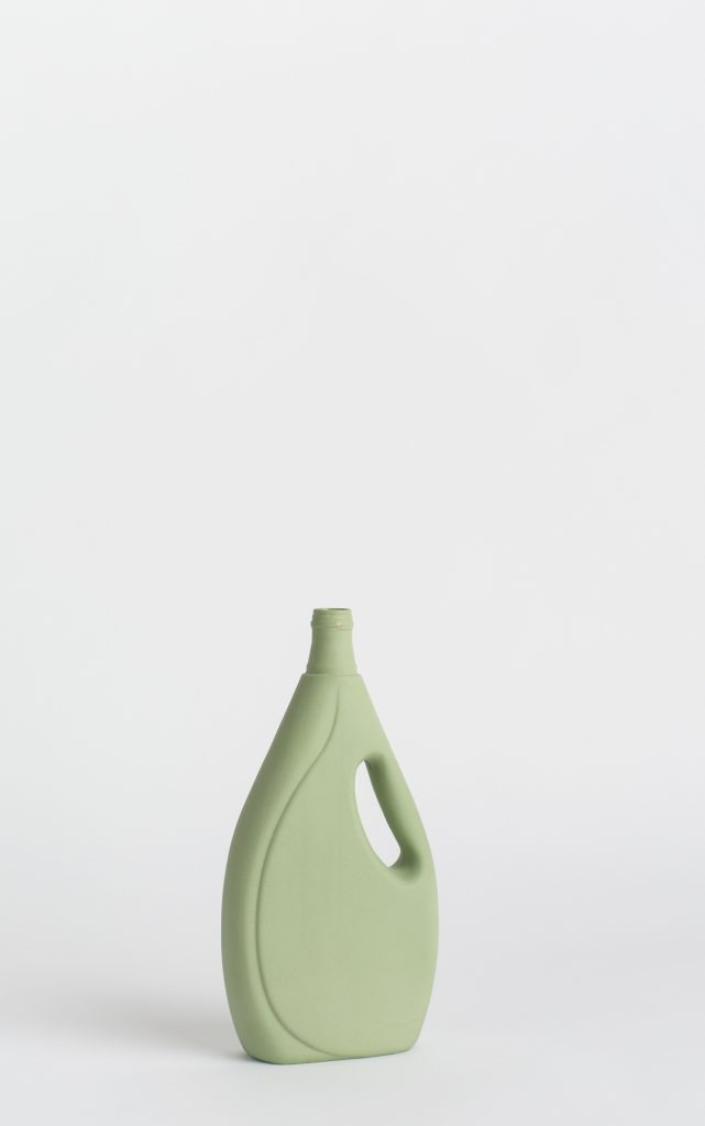 bottle vase #7 dark green