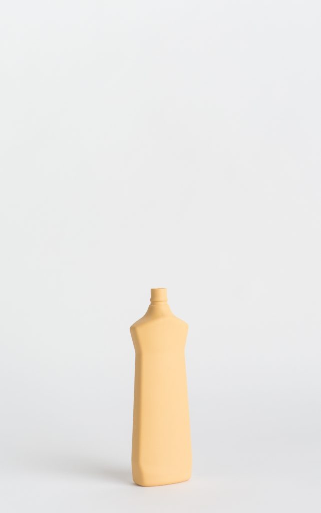 bottle vase #1 warm yellow