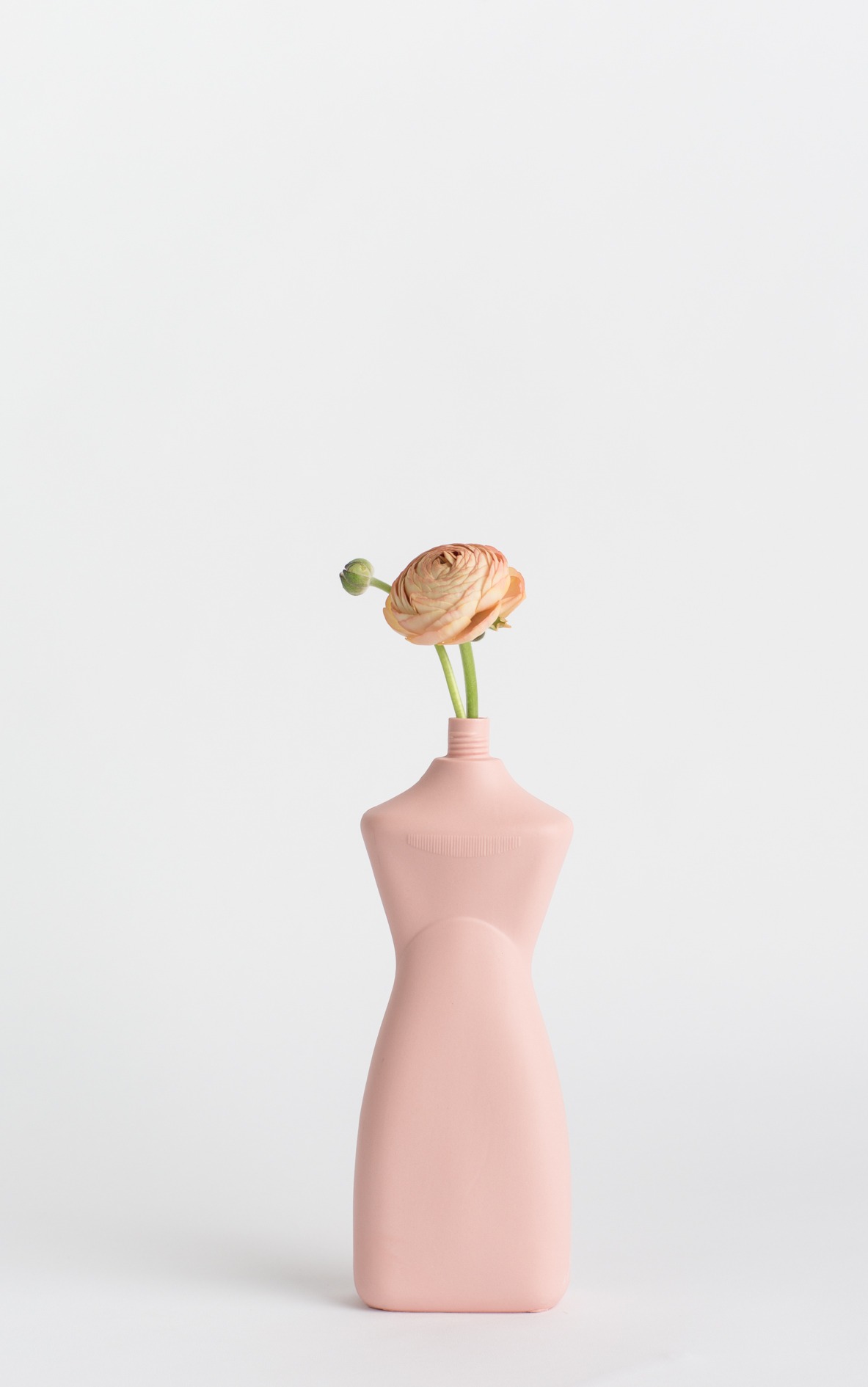 bottle vase #8 rose with flower