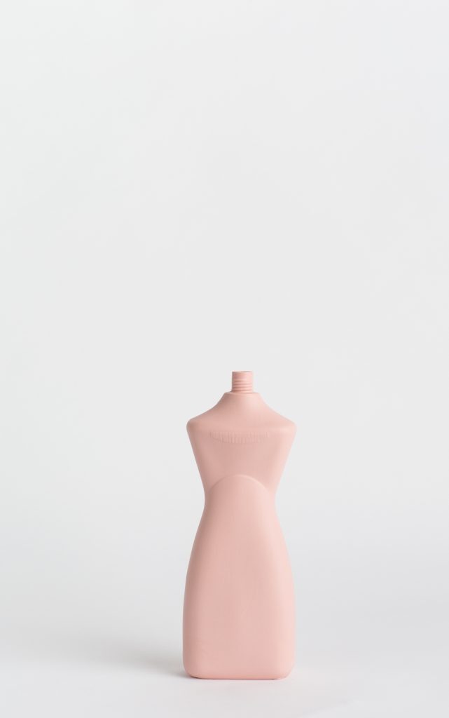 bottle vase #8 rose pink
