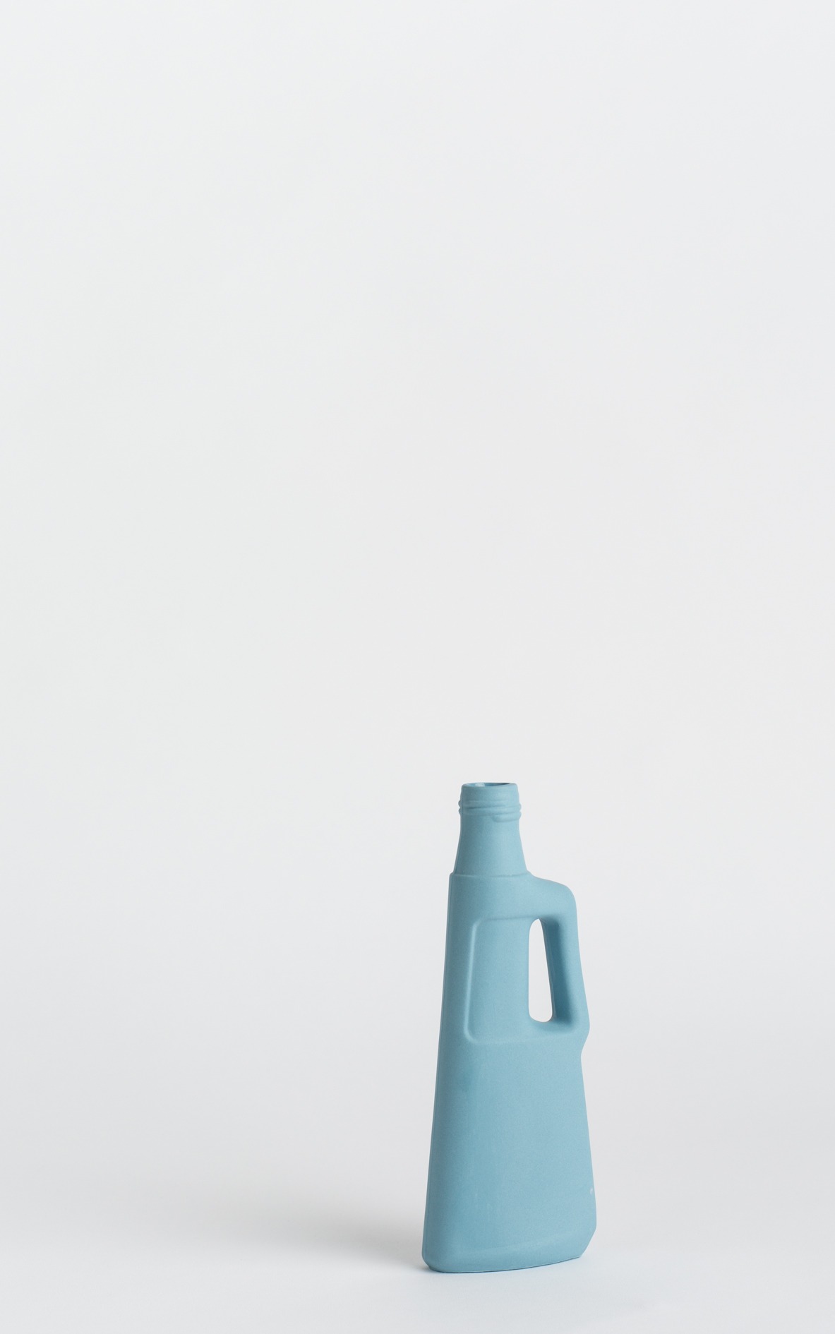 bottle vase #9 light blue