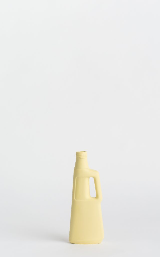 bottle vase #9 fresh yellow