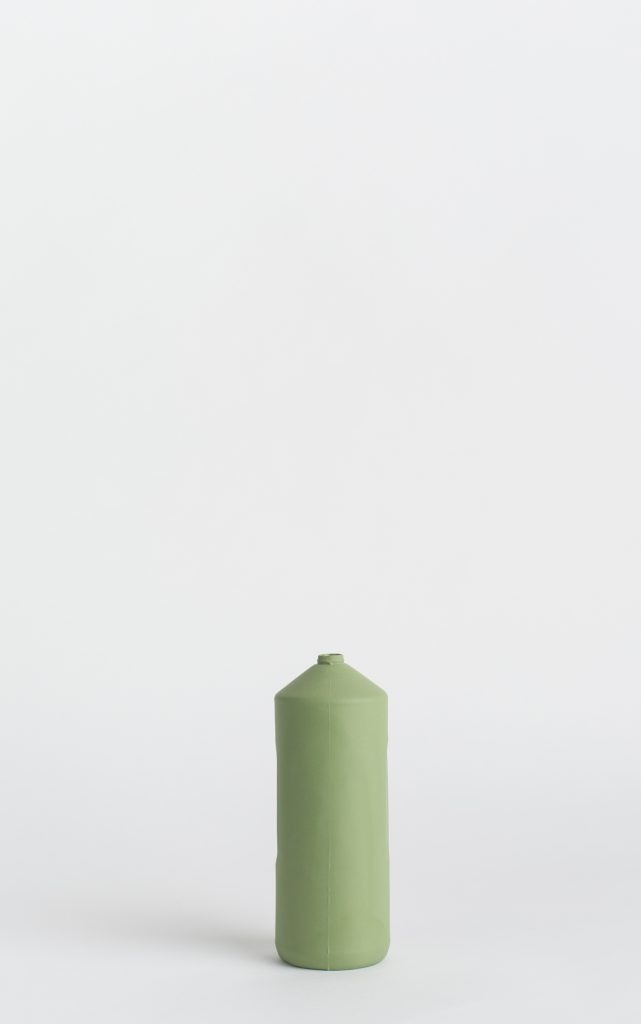 bottle vase #2 dark green army green