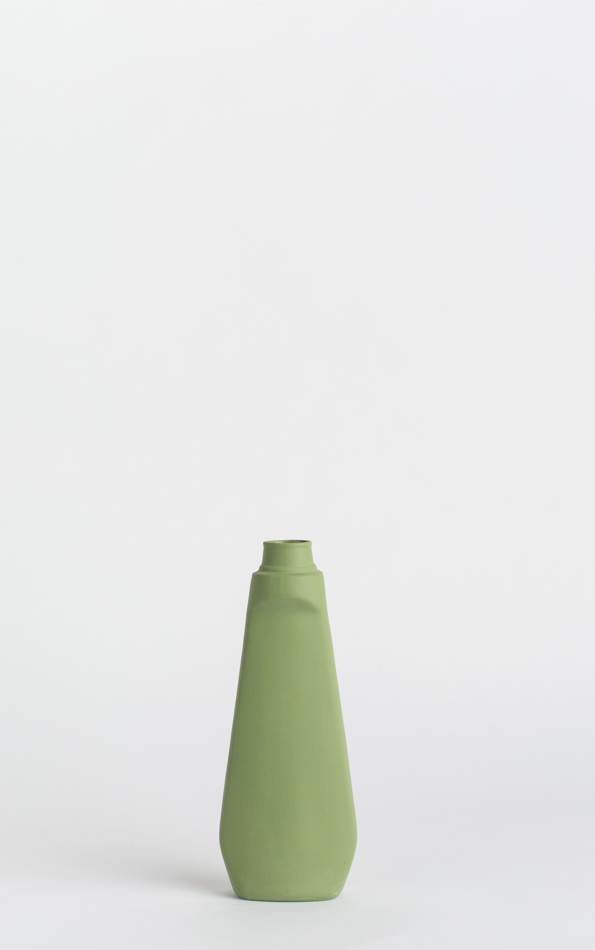 bottle vase #4 dark green