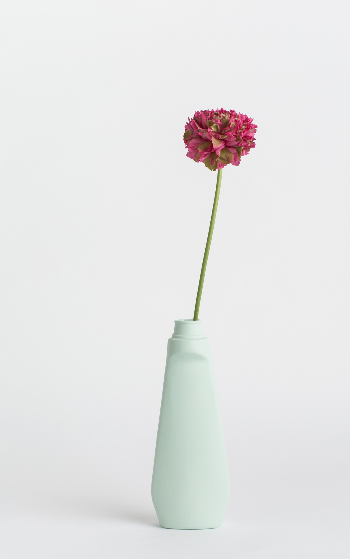 bottle vase #4 mint with flower