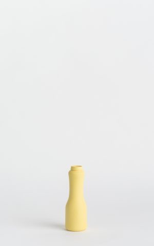 bottle vase #6 warm yellow