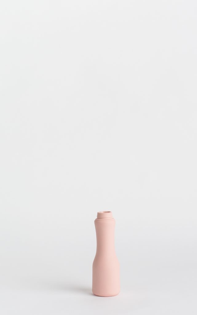 bottle vase #6 rose pink
