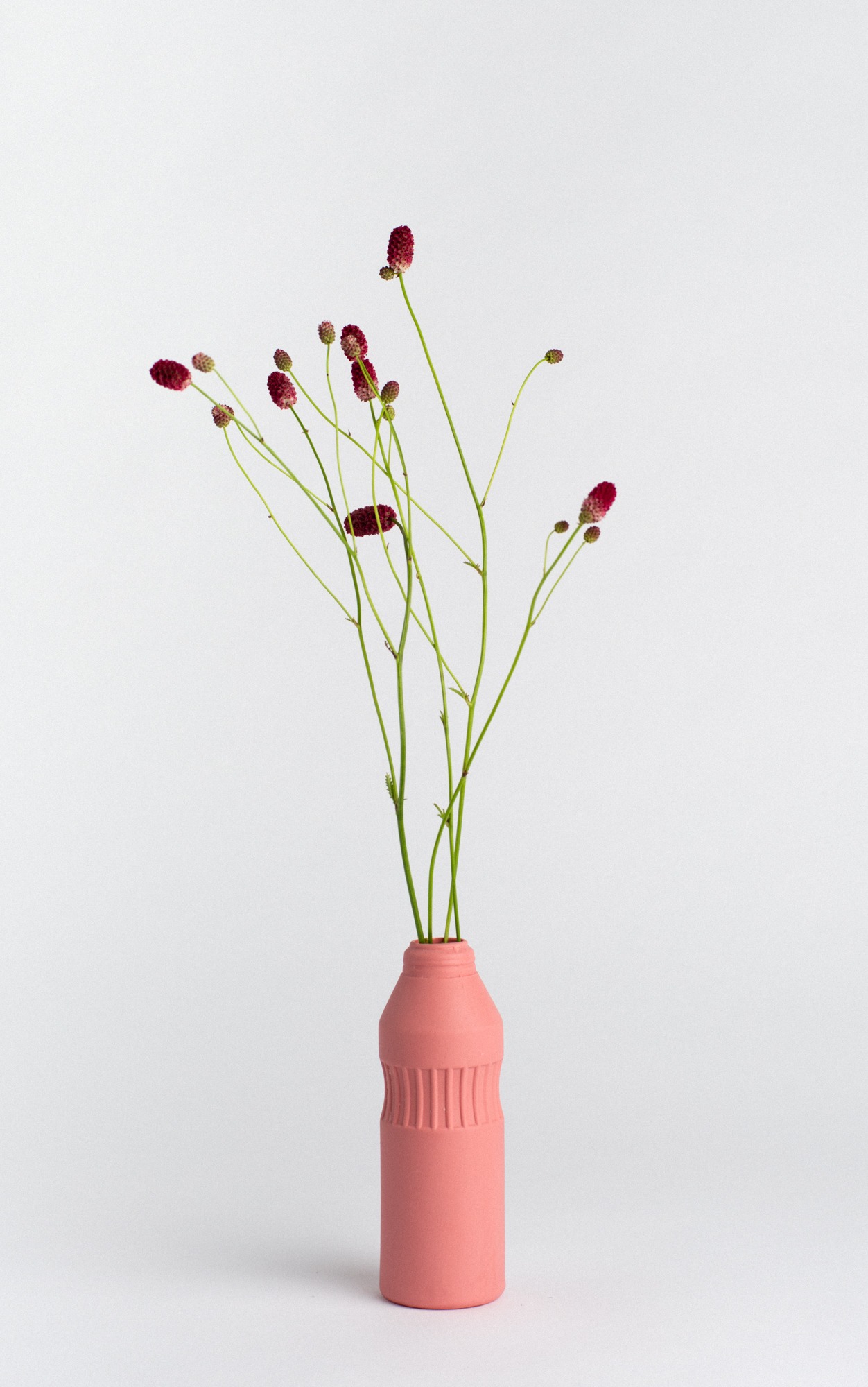 bottle vase #10 old red