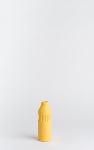 bottle vase #11 warm yellow