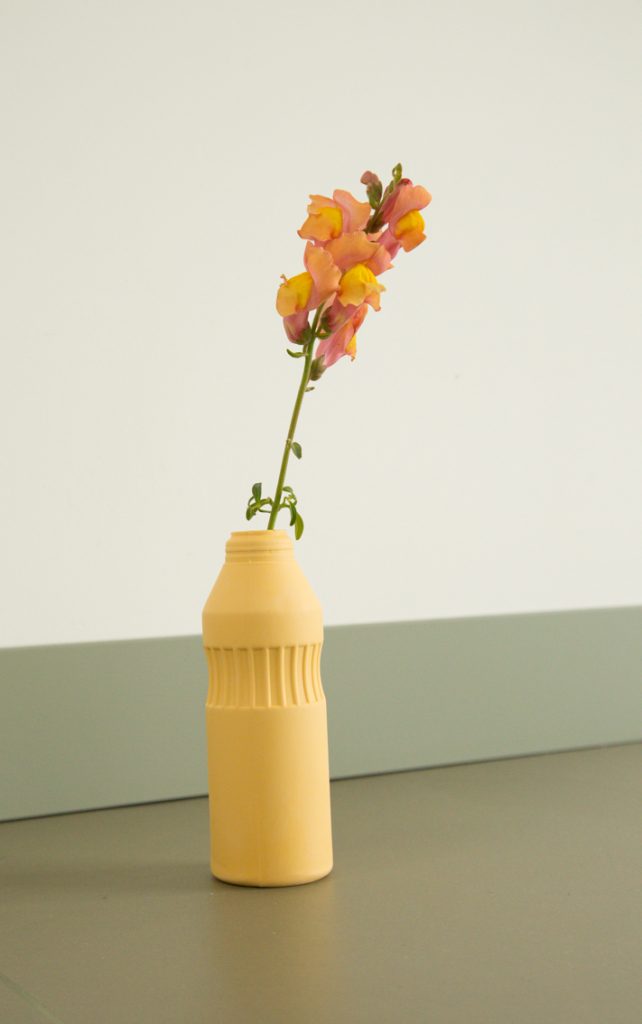 bottle vase #11 yellow