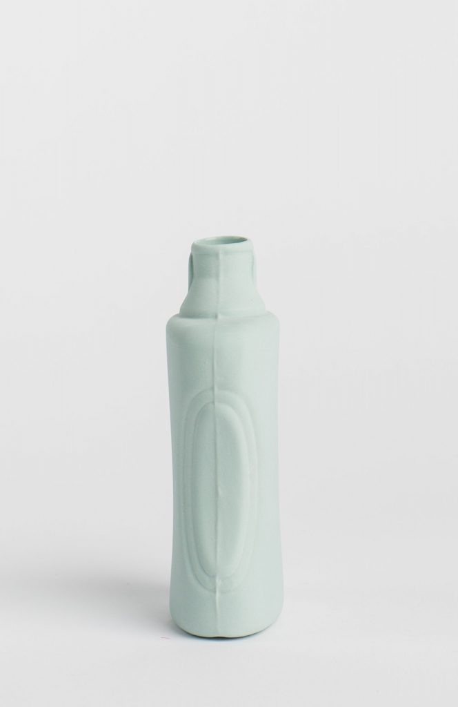bottle vase #21 dusty mint