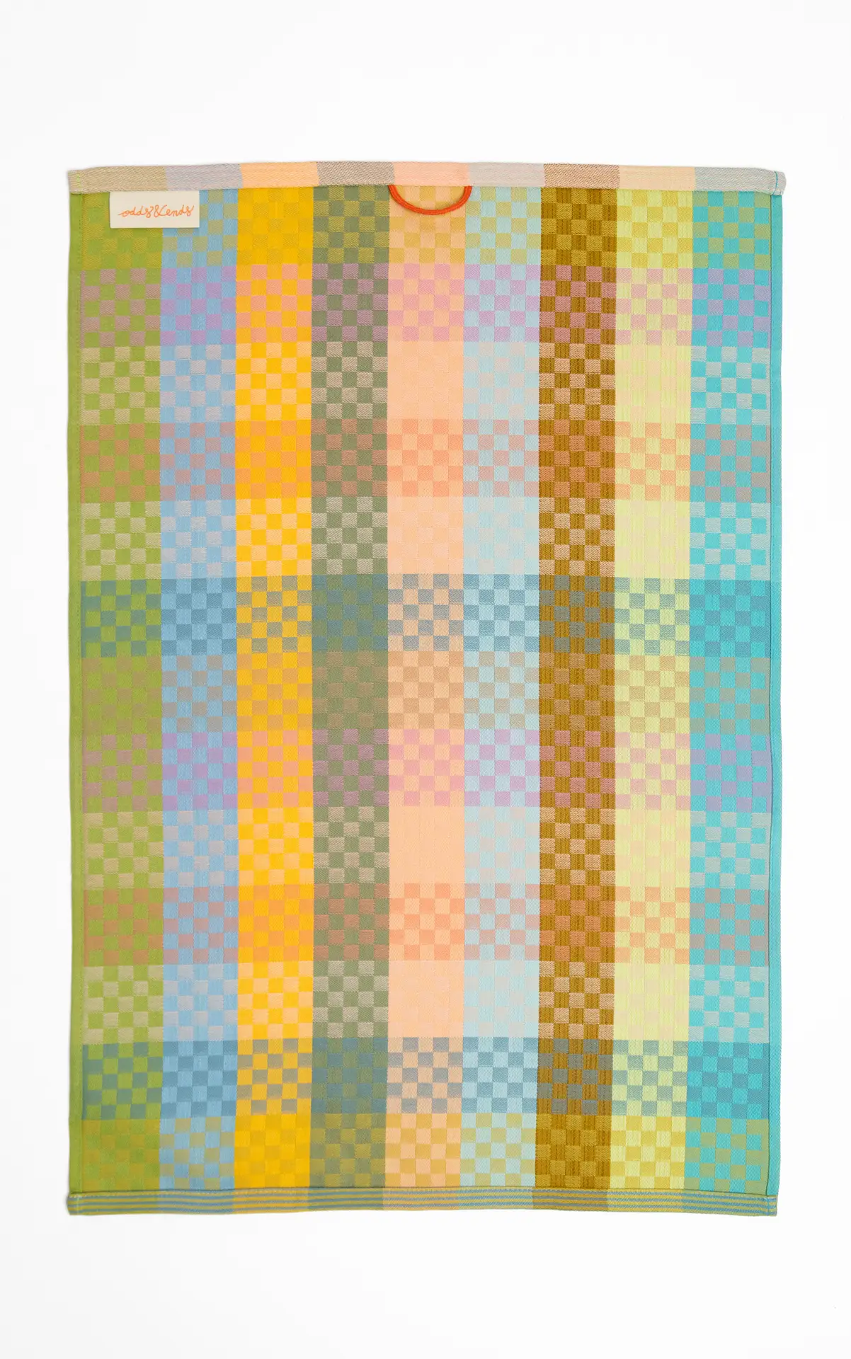 #87B checkered check tea towel142