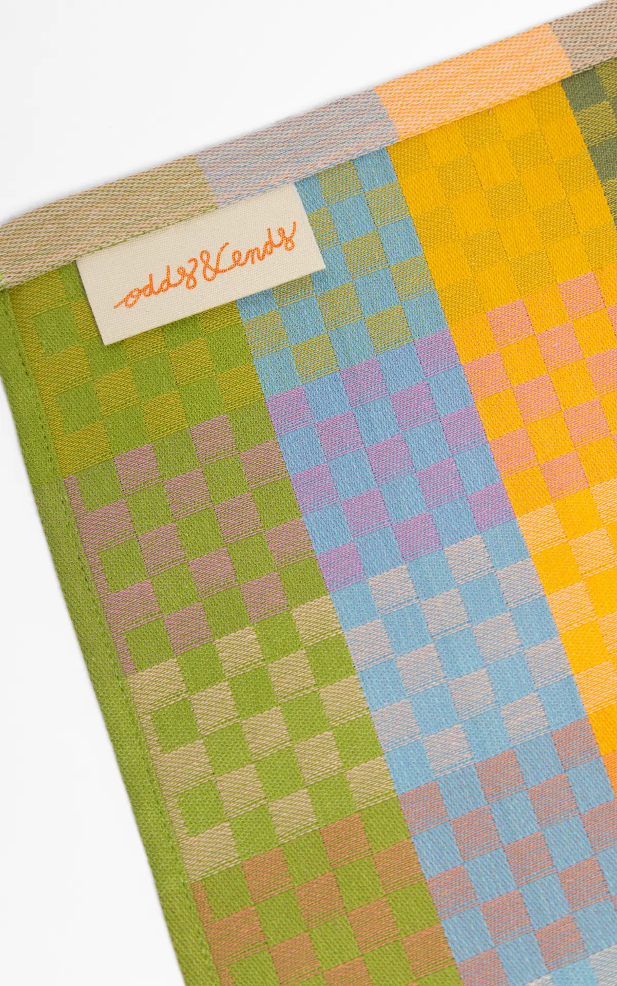 #87B checkered check tea towel143
