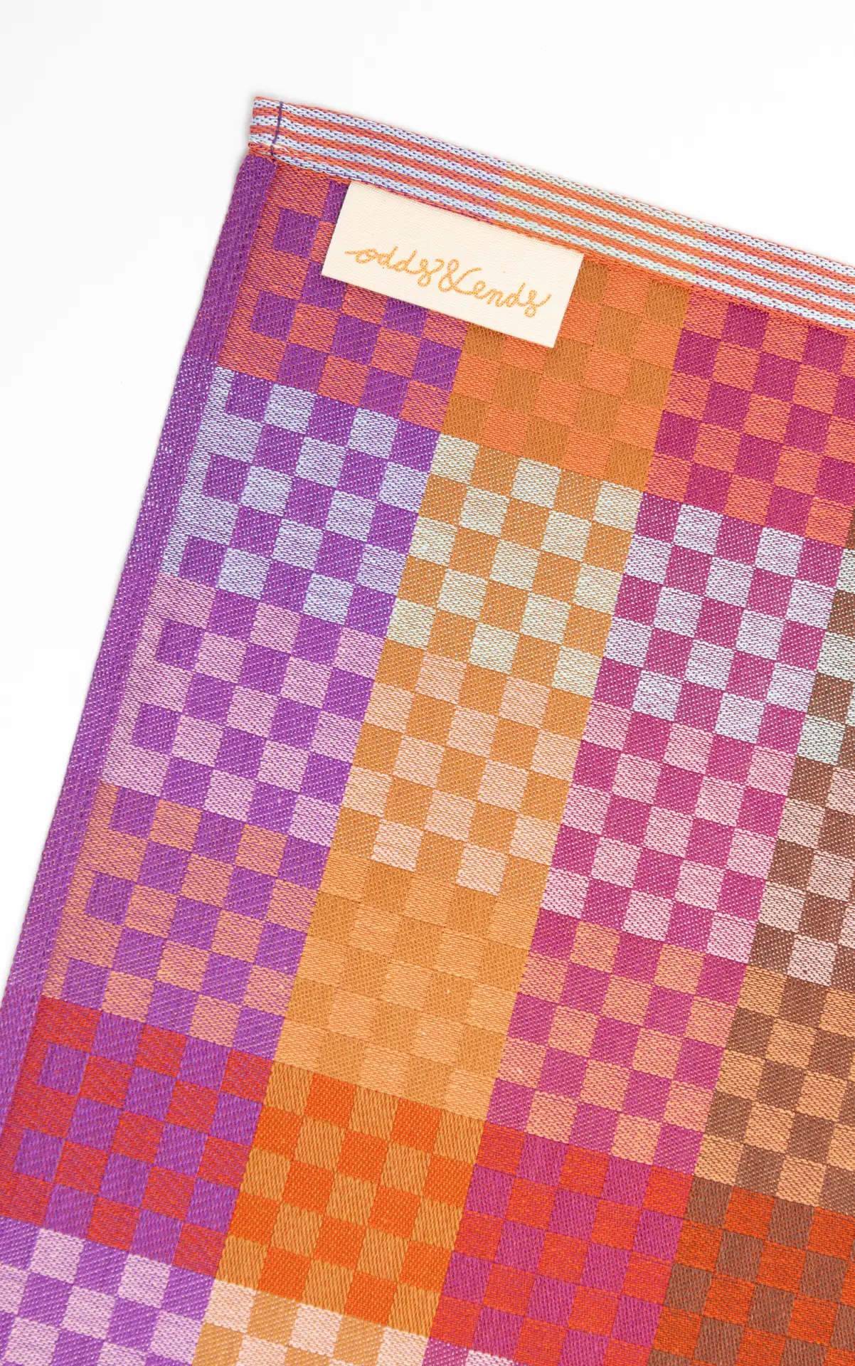 #86A checkered check tea towel152
