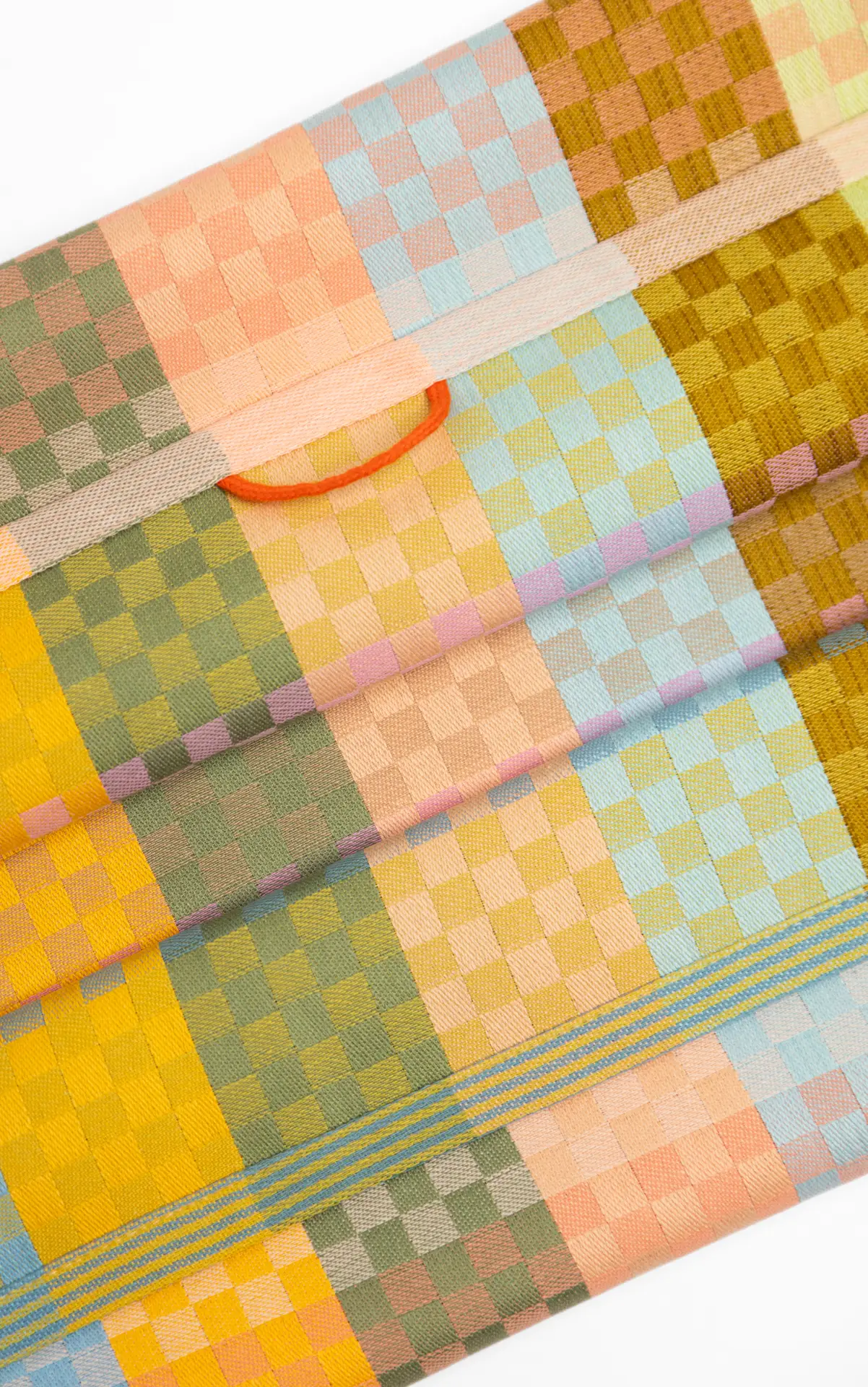 #87B checkered check tea towel145