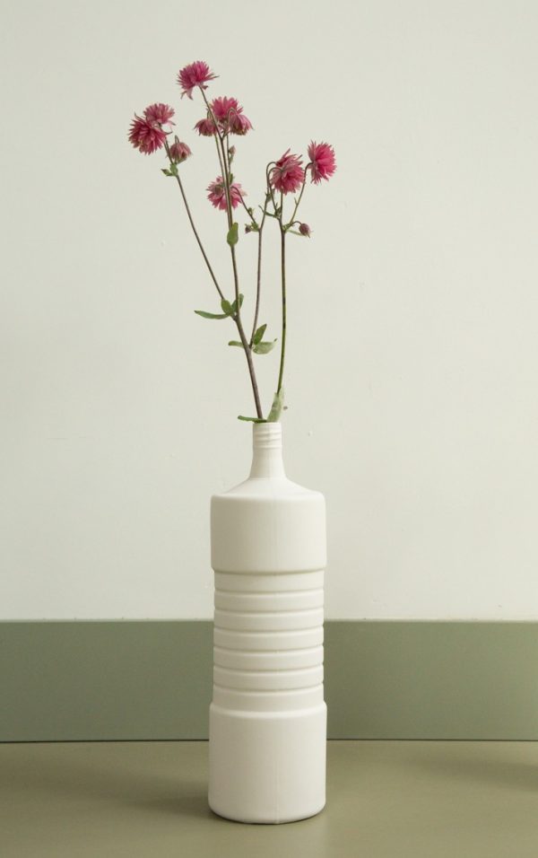 bottle vase #5 white